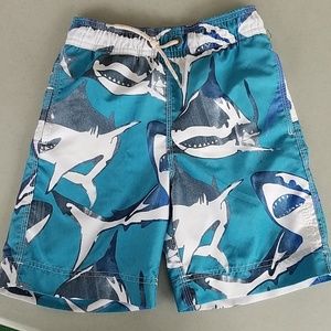 Boys Shark Swim Trunks